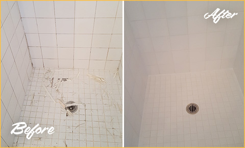 This Run-Down Shower Received a Complete Overhaul Thanks to Our Grout  Cleaning in Raleigh, NC