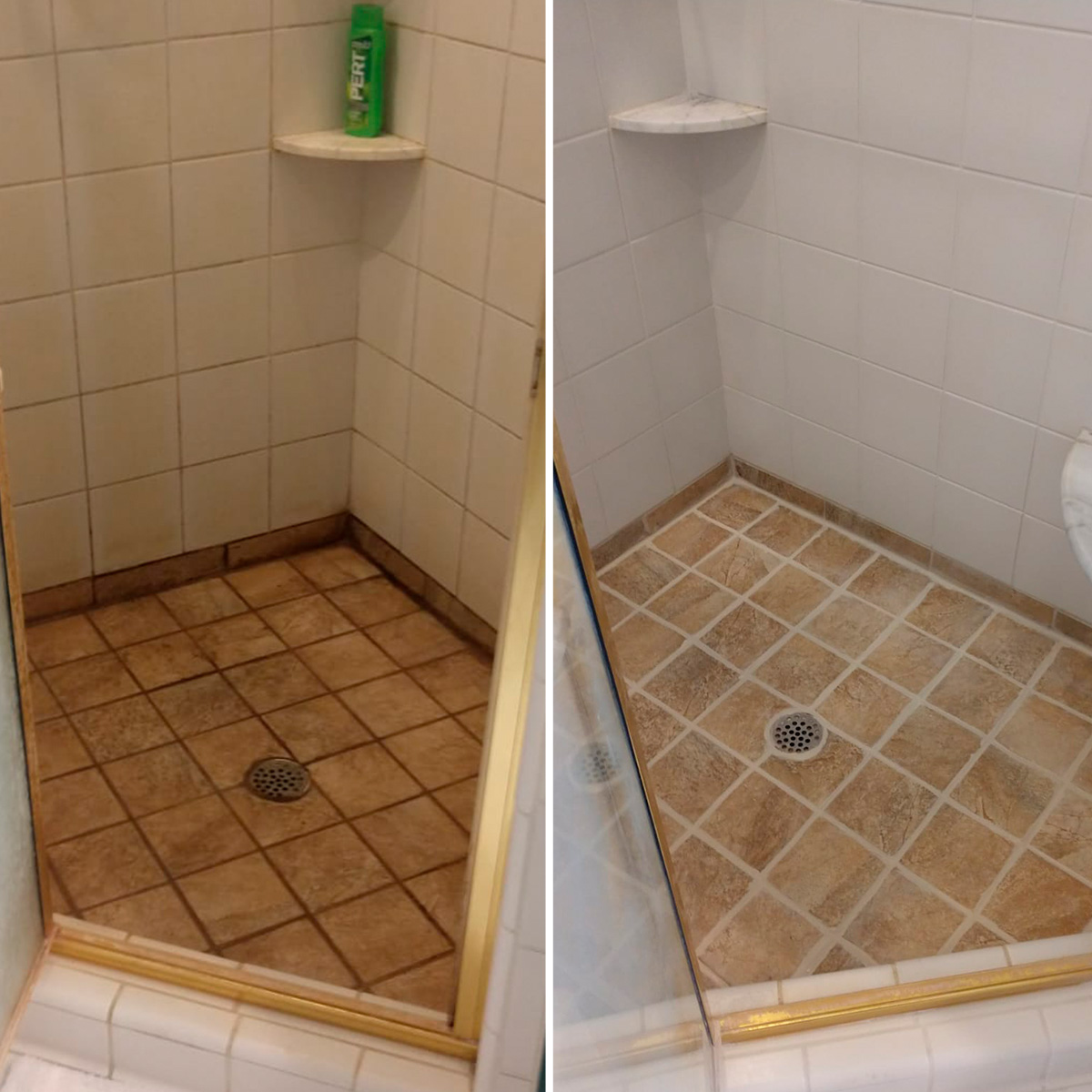 This Run-Down Shower Received a Complete Overhaul Thanks to Our Grout  Cleaning in Raleigh, NC