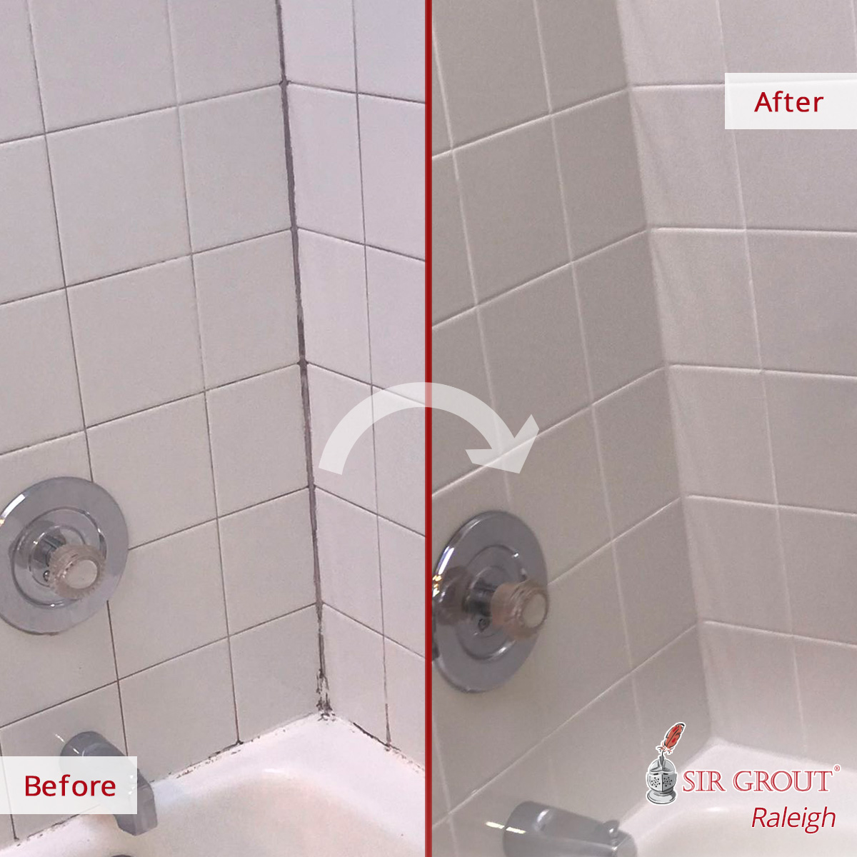 This Run-Down Shower Received a Complete Overhaul Thanks to Our Grout  Cleaning in Raleigh, NC