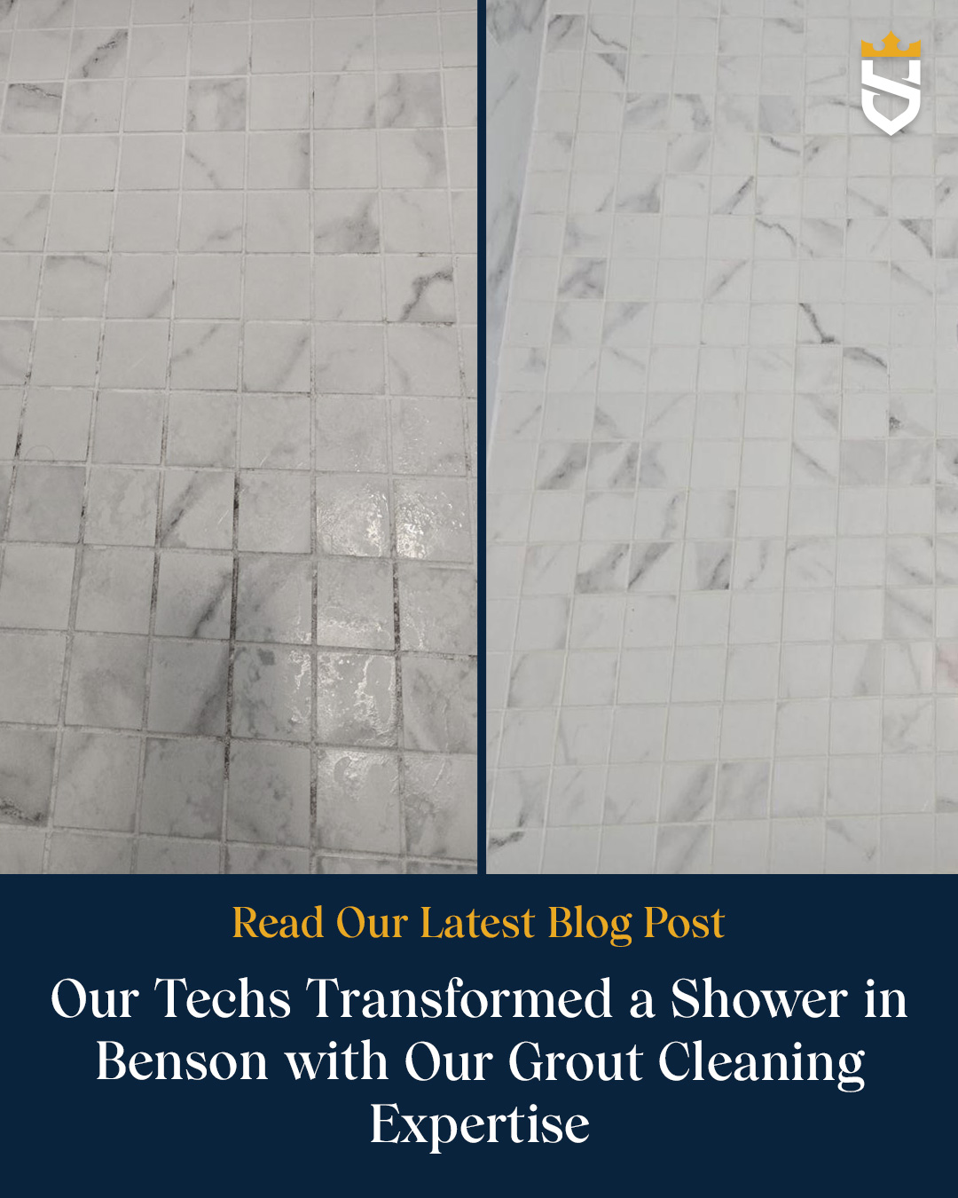 Our Techs Transformed a Shower in Benson with Our Grout Cleaning Expertise